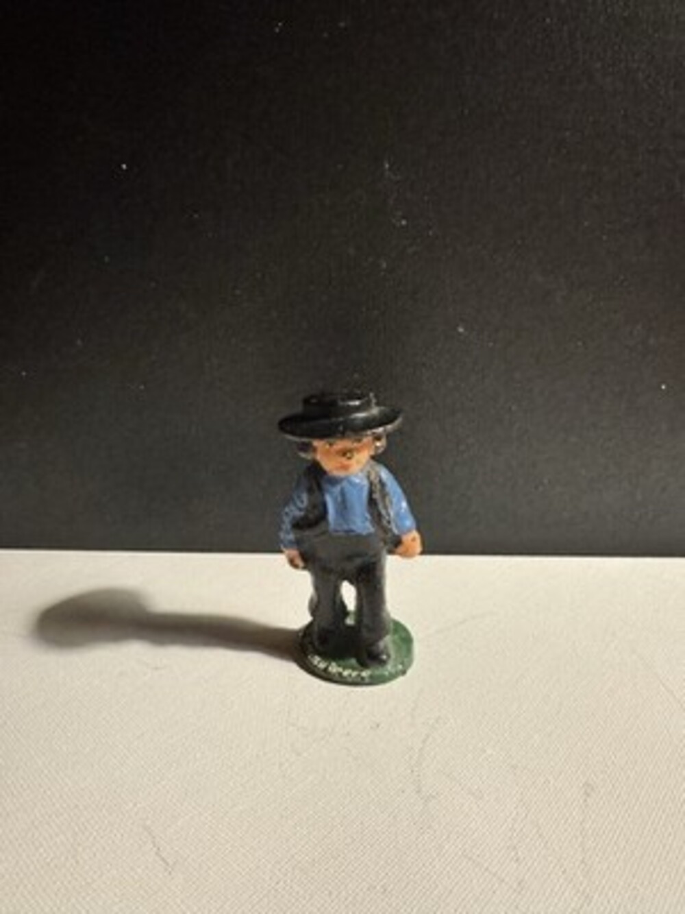 Vintage Cast Iron Amish Doll Figurine Boy